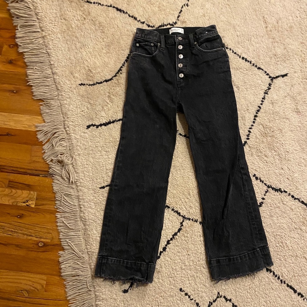 Black Wide Leg Abercrombie jeans